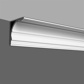 6-3/4in Face x 4-7/8in H x 4-3/4in Proj | Primed White Polyurethane | Crown Moulding