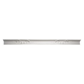 6-3/4in Face x 4-7/8in H x 4-3/4in Proj | Primed White Polyurethane | Crown Moulding | 96in Long