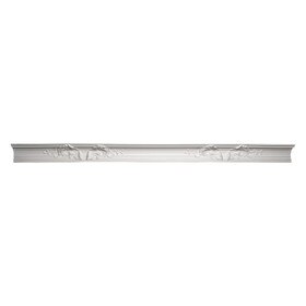 6-3/4in Face x 4-7/8in H x 4-3/4in Proj | Primed White Polyurethane | Crown Moulding | 96in Long
