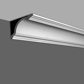 7-1/4in Face x 4-1/8in H x 6in Proj | Primed White Polyurethane | Crown Moulding