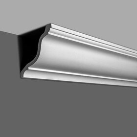 8-1/8in Face x 5-11/16in H x 5-7/8in Proj | Primed White Polyurethane | Crown Moulding