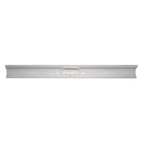 9-3/4in Face x 6-3/4in H x 7-3/16in Proj | Primed White Polyurethane | Crown Moulding | 96in Long | DEM-275 SeriesC