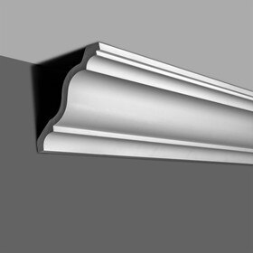 8-7/8in Face x 6-1/4in H x 6-1/4in Proj | Primed White Polyurethane | Crown Moulding