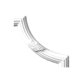 8-1/2in H x 8-7/8in W | Primed White Polyurethane | Butt Joint Corner Panel Moulding Accessory