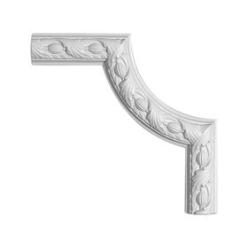 11in H x 10-1/2in W | Primed White Polyurethane | Butt Joint Corner Panel Moulding Accessory