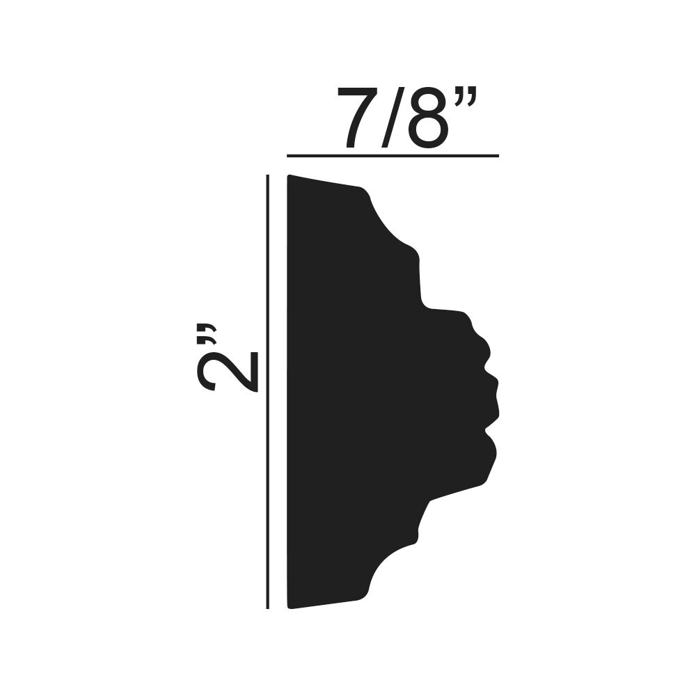 2 inch x 7/8 inch x 96 inch Polymer Panel Moulding - Picture 9 of 25
