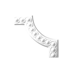 10-1/4in H x 10-1/4in W | Primed White Polyurethane | Butt Joint Corner Panel Moulding Accessory