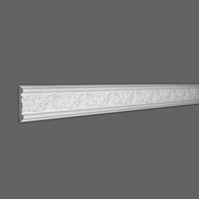 3in H x 1/2in Proj | Primed White Polymer Panel Moulding