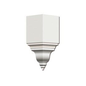 6-3/4in H x 5-1/2in Proj | Primed White Polyurethane | Crown Moulding | Inside Corner