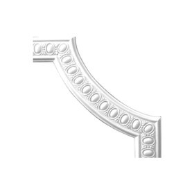16-1/8in H x 16-1/8in W | Primed White Polyurethane | Butt Joint Corner Panel Moulding Accessory