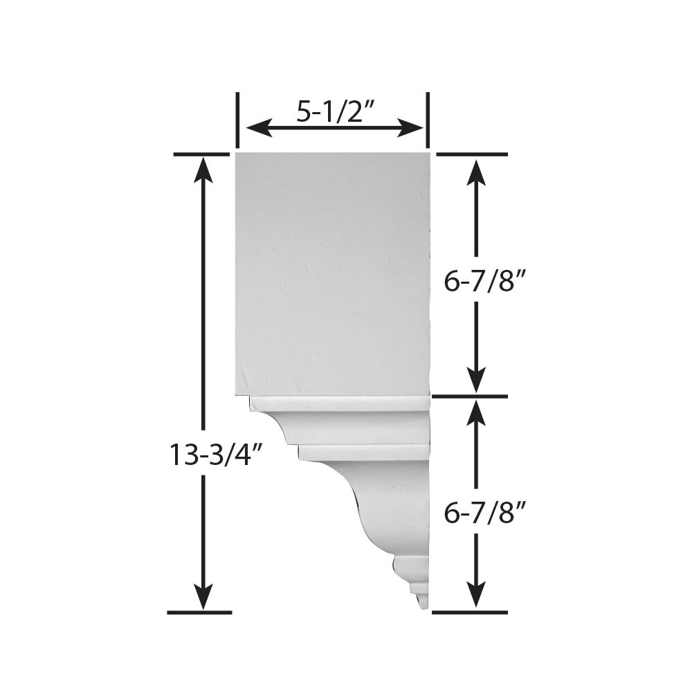 Crown Moulding 6 3 4in H x 5 1 2in Proj Outside Corner DEM 35