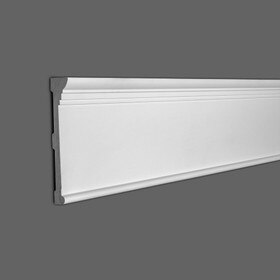 7-3/4in H x 1-3/8in Proj | Primed White Polymer Panel Moulding | Style DEM-396