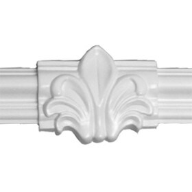 2-3/4in H x 3-1/4in W | Primed White Polyurethane | Center Iris Panel Moulding Accessory