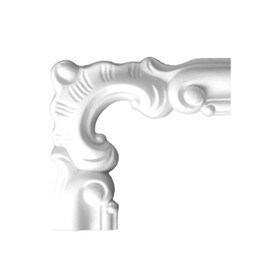 5-1/16in H x 5-1/16in W | Primed White Polyurethane | Butt Joint Corner Panel Moulding Accessory