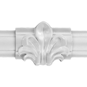 2-3/4in H x 3-1/4in | Primed White Polyurethane | Center Iris Panel Moulding Accessory