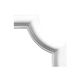 6-1/8in H x 6-1/8in W | Primed White Polyurethane | Butt Joint Corner Panel Moulding Accessory