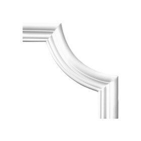 7-3/4in H x 7-3/4in W | Primed White Polyurethane | Butt Joint Corner Panel Moulding Accessory