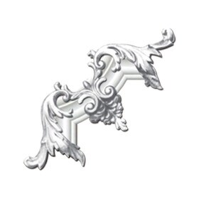 10in H x 10in W | Primed White Polyurethane | Mitreless Corner Cover Panel Moulding Accessory