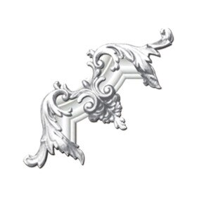 10in H x 10in W | Primed White Polyurethane | Mitreless Corner Cover Panel Moulding Accessory