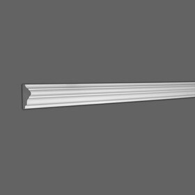 2in H x 1in Proj | Primed White Polymer Panel Moulding