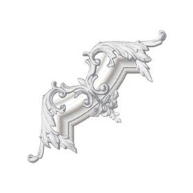 11-3/8in H x 11-3/8in | Primed White Polyurethane | Mitreless Corner Cover Panel Moulding Accessory