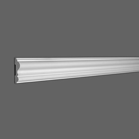 3-1/8in H x 7/8in Proj | Primed White Polymer Panel Moulding