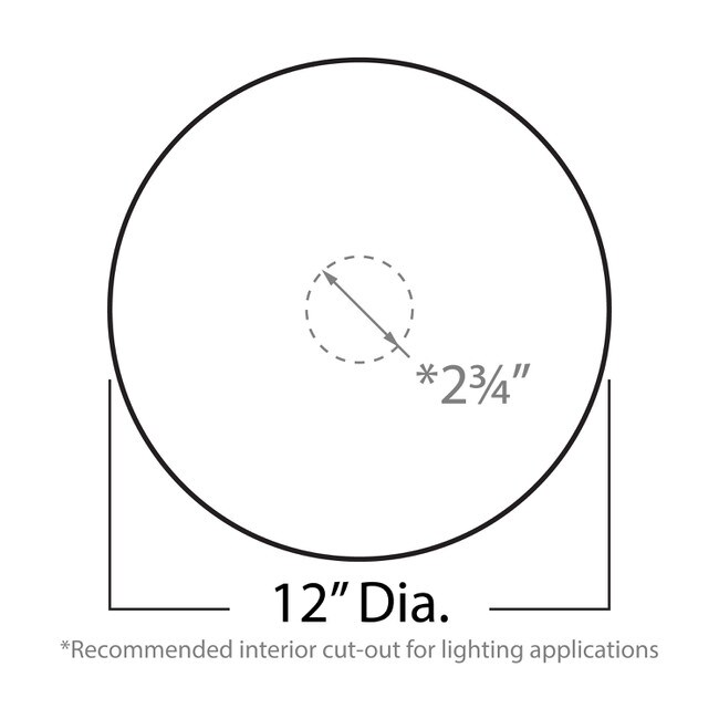 12in | Primed White Polyurethane | Smooth Ceiling Medallion