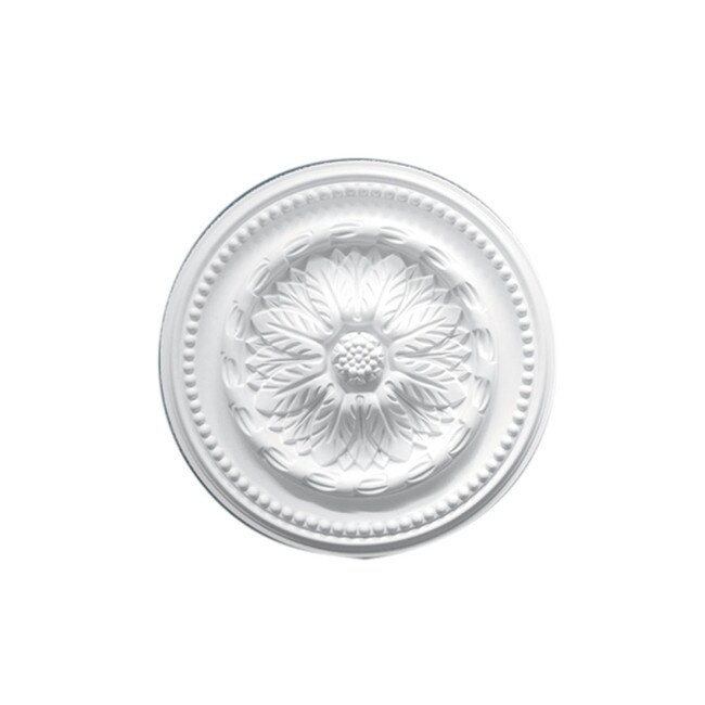 15-3/4in Dia | Primed White Polyurethane | Decorative Ceiling Medallion | Style DEM-515