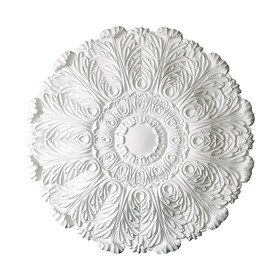31-1/2in Dia | Primed White Polyurethane | Decorative Ceiling Medallion | Style DEM-579