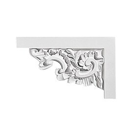 13-11/16in W x 7-1/2in H | Primed White | Stair Bracket