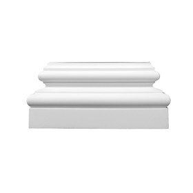 13-1/8in W x 6-1/4in H | Primed White Polyurethane | Plinth