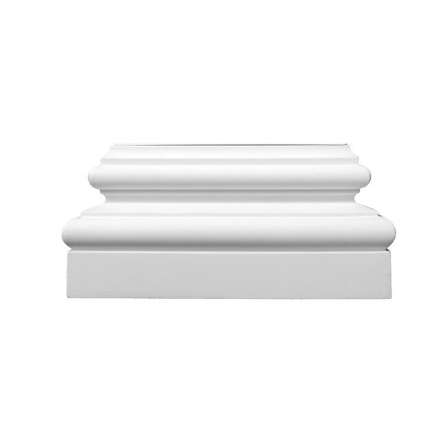 13-1/8in W x 6-1/4in H | Primed White Polyurethane | Plinth