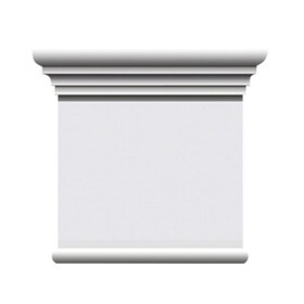 9-1/16in W x 8-1/4in H | Primed White Polyurethane | Capital