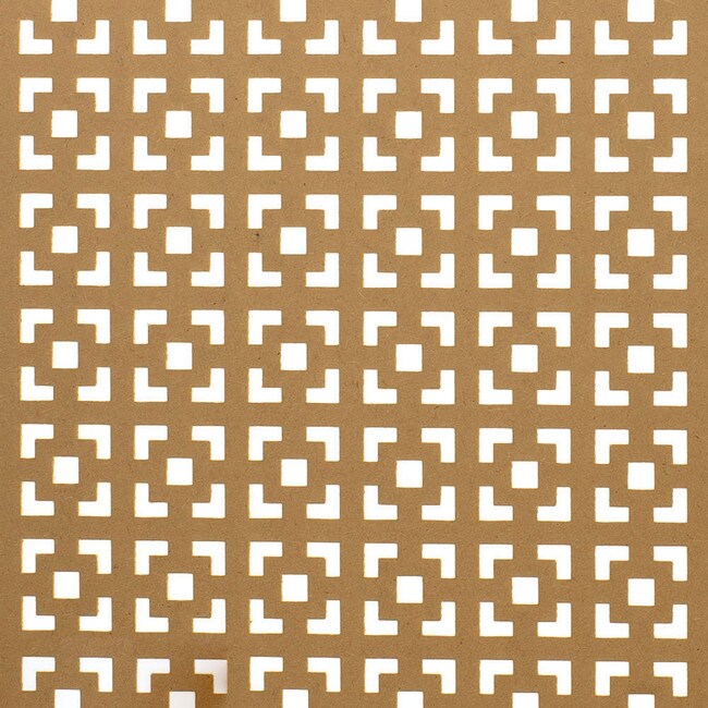 6ft W x 2ft H Decorative MDF Screening Panel 30% Open | DSP15-NAT Series