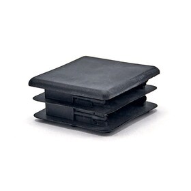 1-1/2in Sq | 14 - 23 Gauge | Textured Low Density Polyethylene | Plastic Universal Gauge Inside End Cap for Tubing