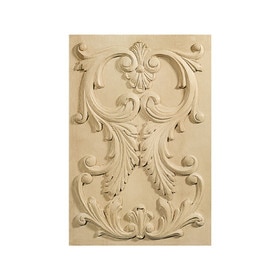 12-7/8in W x 18-7/8in H Maple Hand Carved Hardwood Door Panel | DP-007-MP Series