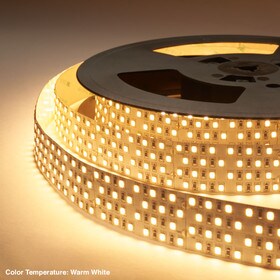1-3/16" (30mm) Wide LED Tape Flexible Strip Lighting | 2835 Chip Warm White 2800K-3000K 12.6 Watts|1245 Lumens Per Foot 24V IP20 | 8.25' Roll