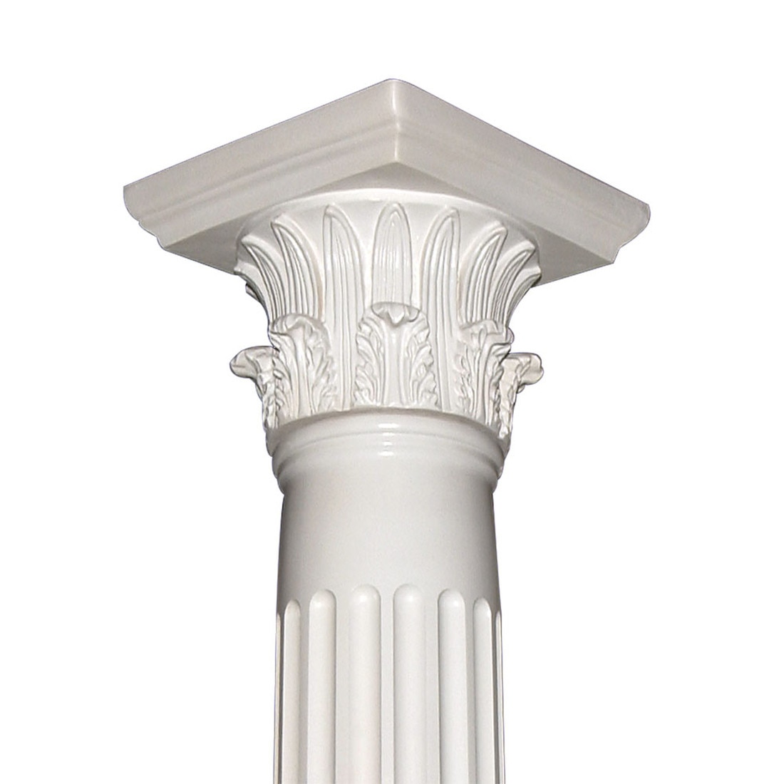 Round Wood Colonial Column With Capital and Base