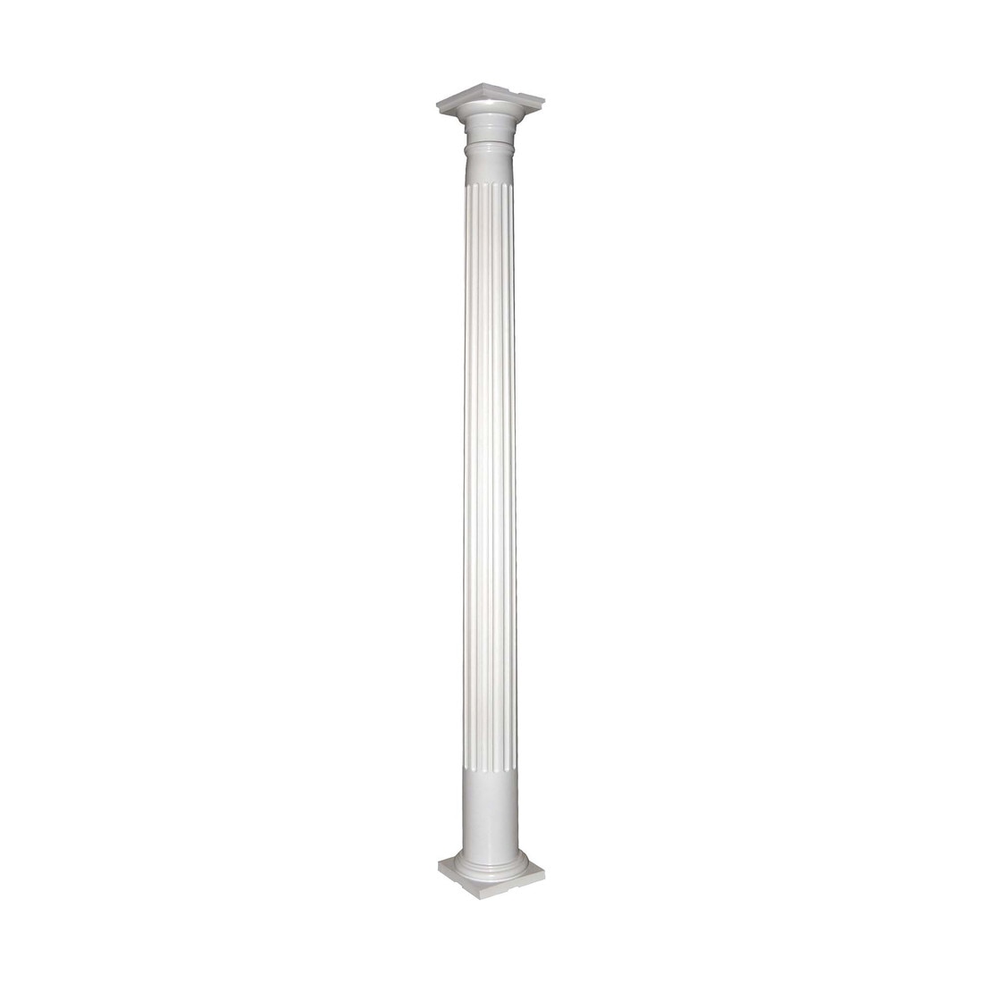 Round Wood Colonial Column With Capital and Base