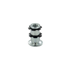 Heat Treated Carbon Steel | Round Double Star Metal Inserts