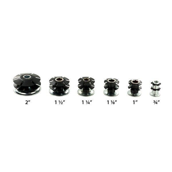 Heat Treated Carbon Steel | Round Double Star Metal Inserts