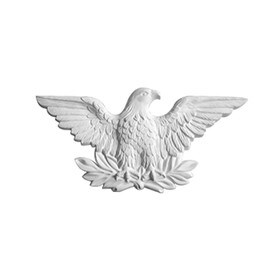 12-1/4" Wide x 6" High Primed White Polyurethane Center Applique