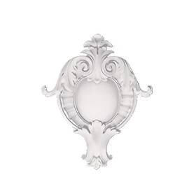 12" Wide x 14-5/8" High Primed White Polyurethane Center Applique