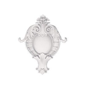 12" Wide x 14-5/8" High Primed White Polyurethane Center Applique