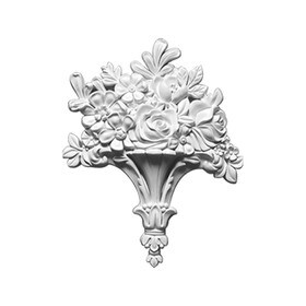 10-1/4" Wide x 13" High Primed White Polyurethane Onlay Applique