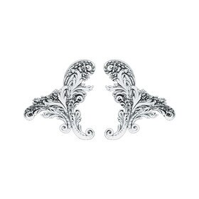 11-1/4" Wide x 12-1/4" High Primed White Polyurethane Scroll Set