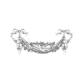 19" Wide x 6-1/2" High Primed White Polyurethane Festoon Applique