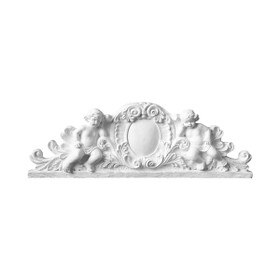 28-1/2" Wide x 9-3/4" High Primed White Polyurethane Center Applique
