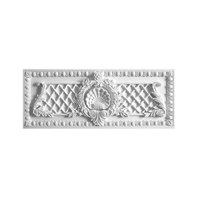 32" Wide x 12-1/4" High Primed White Polyurethane Panel Applique