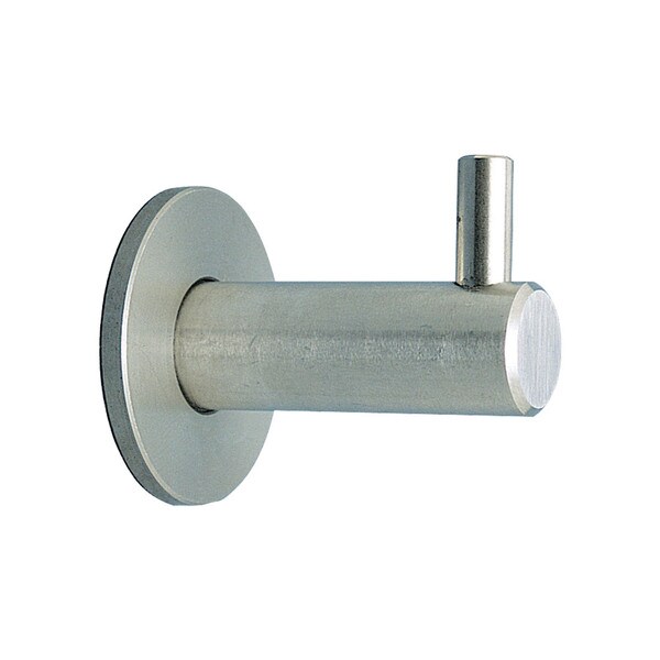 1-11/16" Projection Stainless Steel Satin Finish Round Shaft Coat Hook
